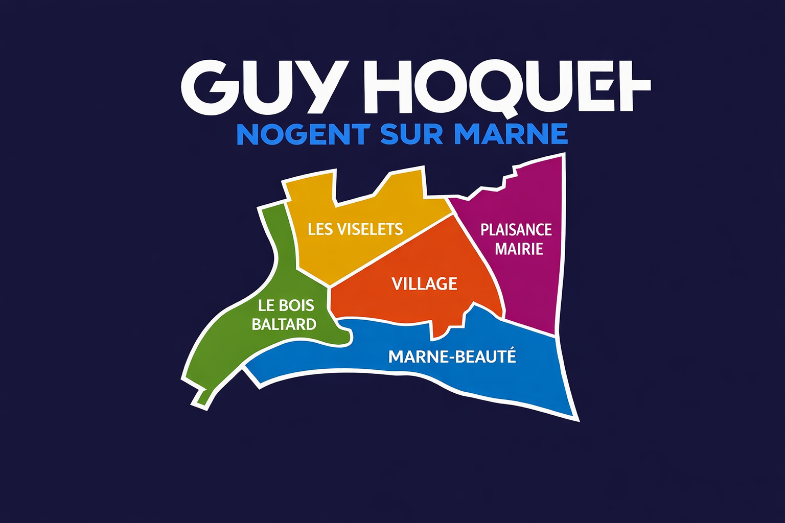 Carte de Nogent-sur-Marne par quartiers